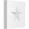 Ekena Millwork Standard Sedgwick Star Rosette With Square Edge, 6"W x 6"H x 1"P ROSP060X060X100SDG06 - alternate 1